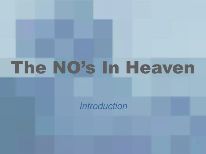 the no s in heaven