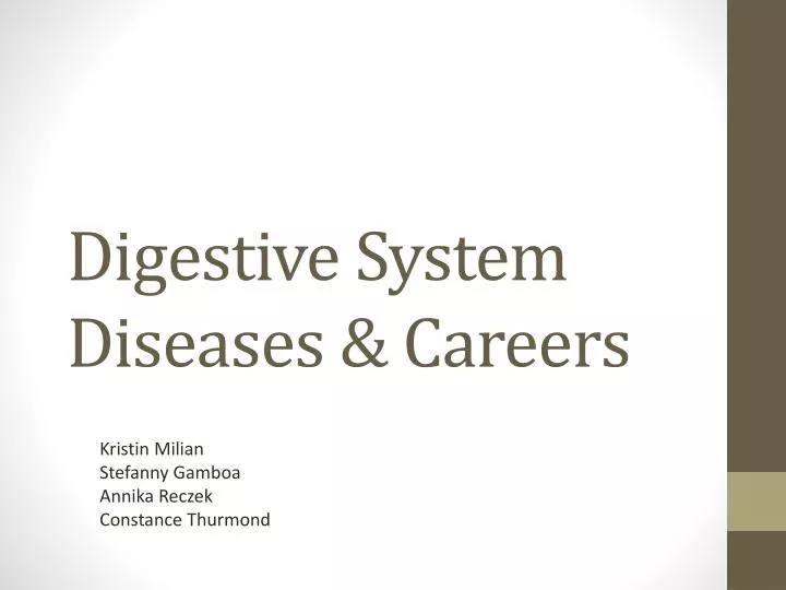 digestive system diseases careers