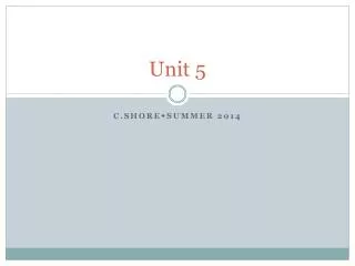 unit 5