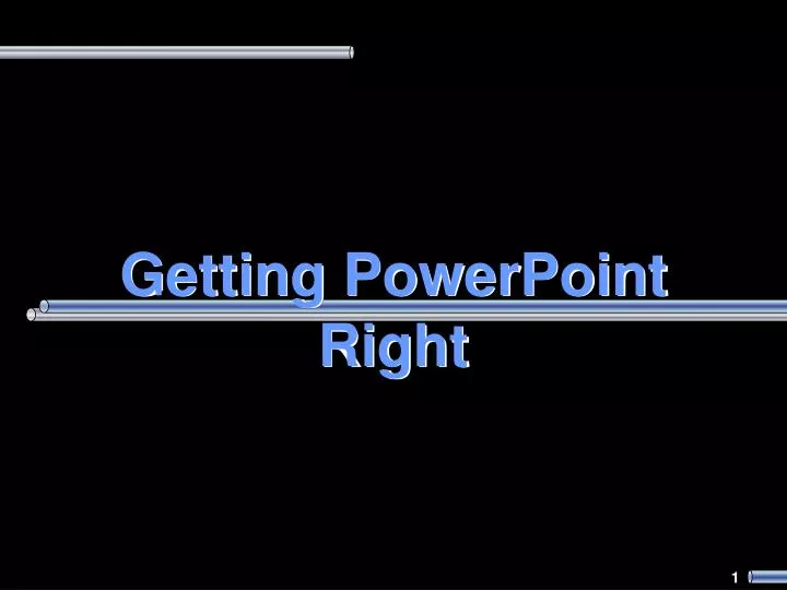 getting powerpoint right