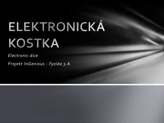 elektronick kostka