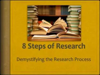 8 Steps of Research