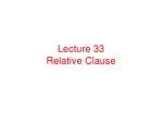 Lecture 33 Relative Clause - slide 1