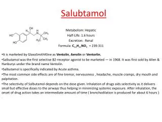 Salubtamol