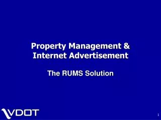 Property Management &amp; Internet Advertisement