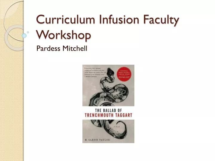 curriculum infusion faculty workshop