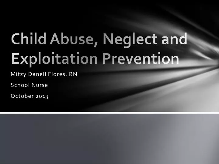 child abuse neglect and exploitation prevention