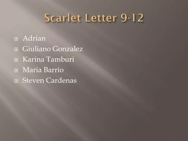 scarlet letter 9 12