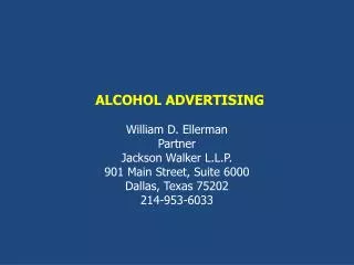 ALCOHOL ADVERTISING