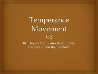 Temperance Movement