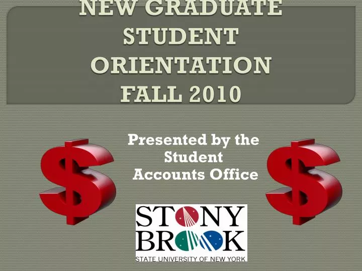 new graduate student orientation fall 2010