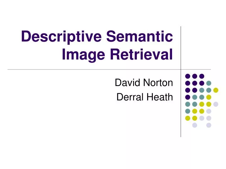 descriptive semantic image retrieval