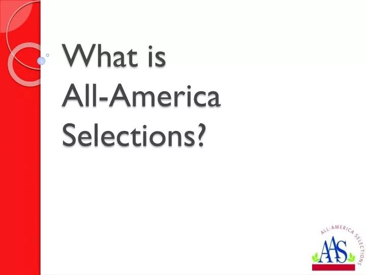 what is all america selections