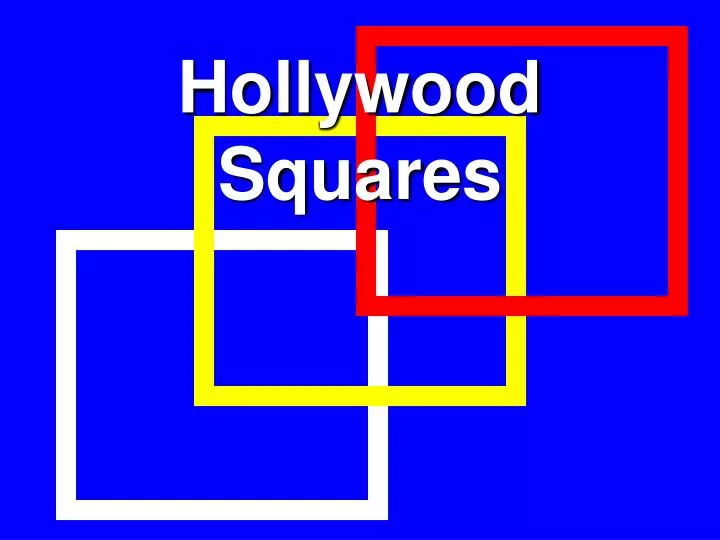 hollywood squares