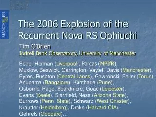 The 2006 Explosion of the Recurrent Nova RS Ophiuchi
