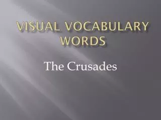 visual vocabulary words