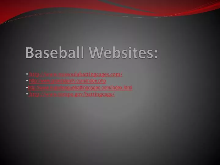 baseball websites