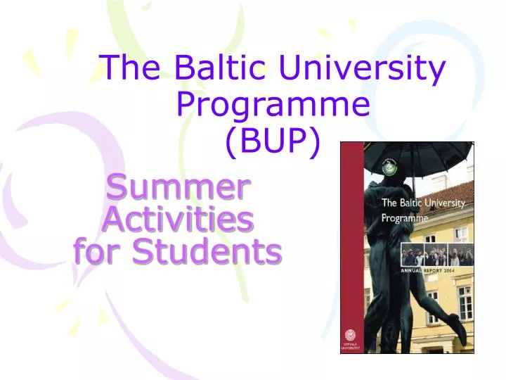 the baltic university programme bup
