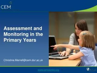 Assessment and Monitoring in the Primary Years