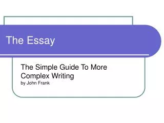 The Essay