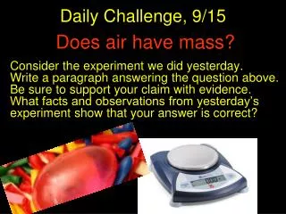 Does air have mass?