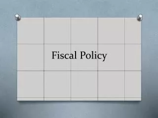 fiscal policy