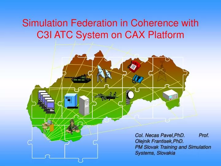simulation federation in coherence with c3i atc system on cax platform