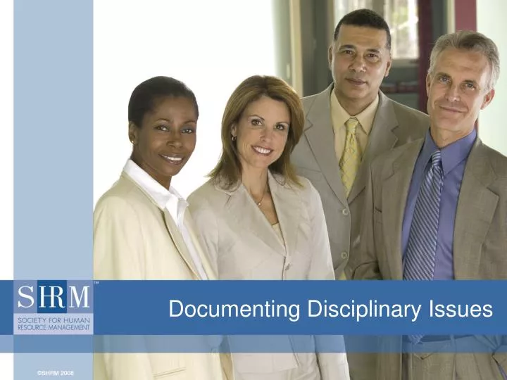 documenting disciplinary issues
