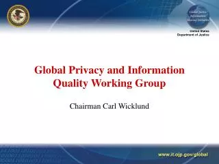 global privacy and information quality working group