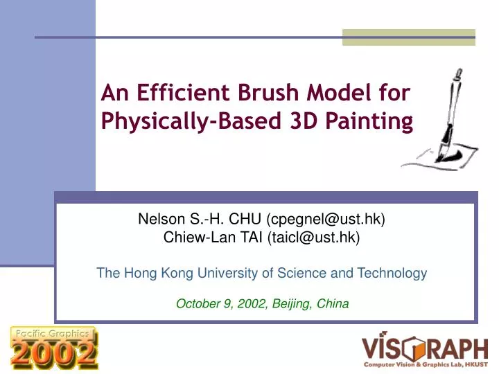 an efficient brush model for physically based 3d painting