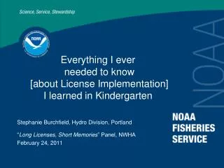 Everything I ever needed to know [about License Implementation] I learned in Kindergarten