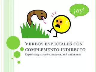 verbos especiales con complemento indirecto