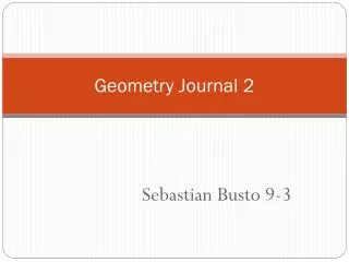 Geometry Journal 2