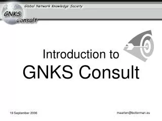 Introduction to GNKS Consult