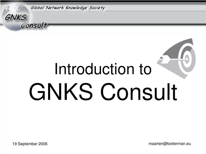 introduction to gnks consult
