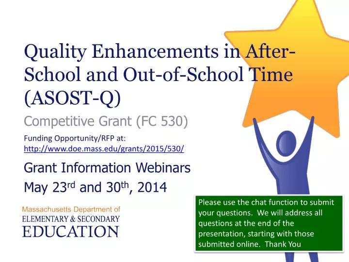 quality enhancements in after school and out of school time asost q