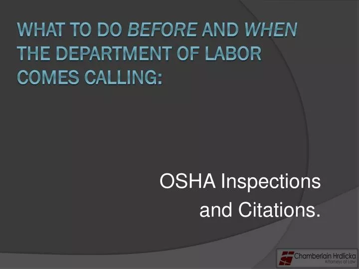 osha inspections and citations