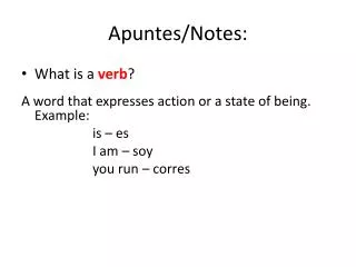 Apuntes /Notes: