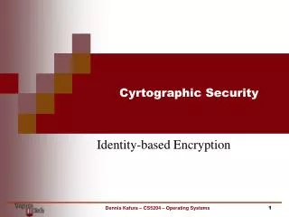 Cyrtographic Security