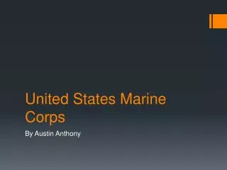 united states marine corps