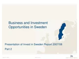 Business and Investment Opportunities in Sweden