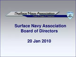 Surface Navy Association Board of Directors 20 Jan 2010