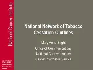 National Network of Tobacco Cessation Quitlines