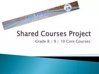 Shared Courses Project