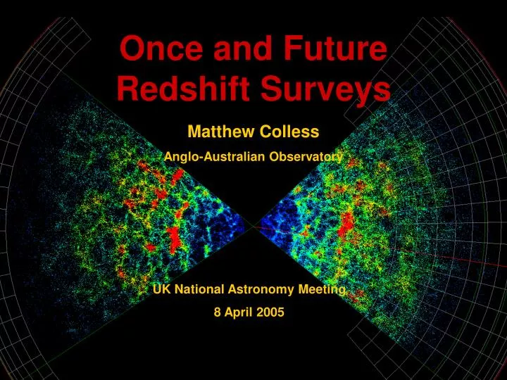 once and future redshift surveys