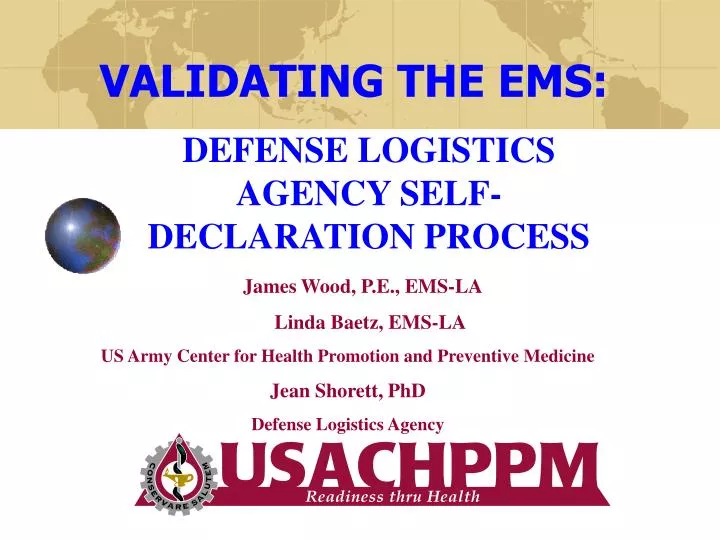 defense logistics agency self declaration process