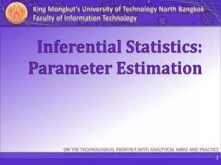 Inferential Statistics: Parameter Estimation