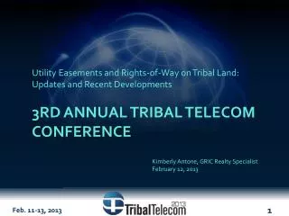 3rd Annual Tribal Telecom Conference