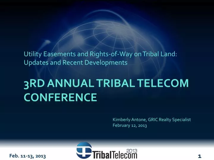 utility easements and rights of way on tribal land updates and recent developments