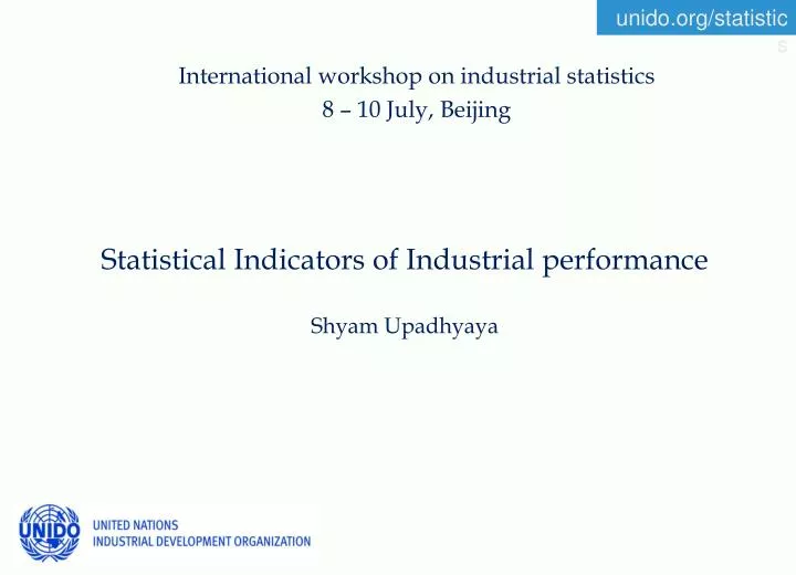 statistical indicators of industrial performance shyam upadhyaya